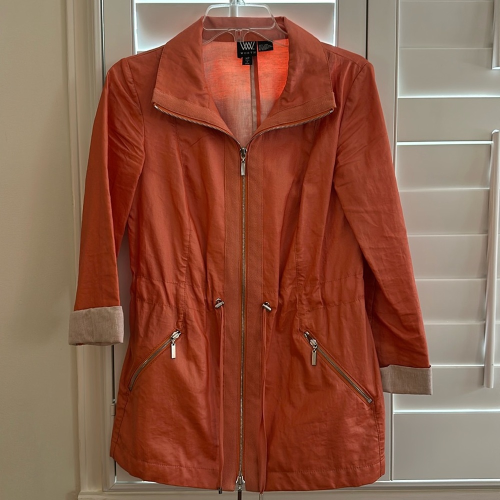 Coated Linen Jacket